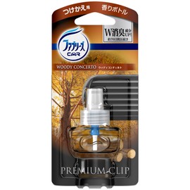 Febreze Car Clip Type Air Freshener Premium Clip Woody Concerto Refill, 0.2 fl oz (7 ml)
