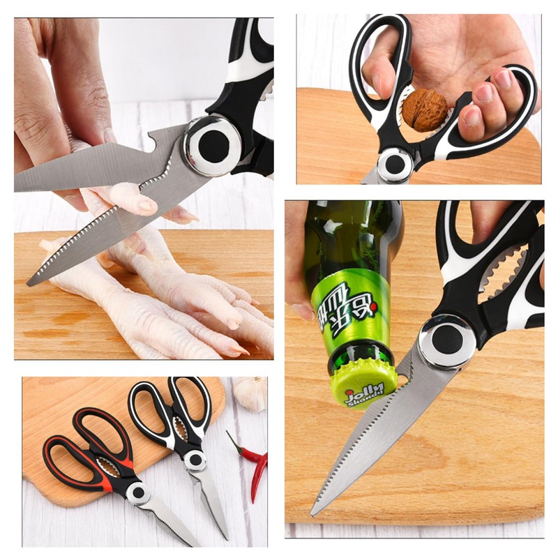 3-Pack Kitchen Scissors,Kitchen Meat Scissors and Sharp Seafood Scissors,Multi-Purpose Practical