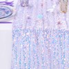 Sequin Iridescent Table Runner 25x120 Inches Purple Table Runners Sparkly