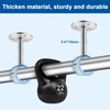 TOKPLNU Ceiling Curtain Rod Bracket, Heavy Duty Curtain Rod Holder