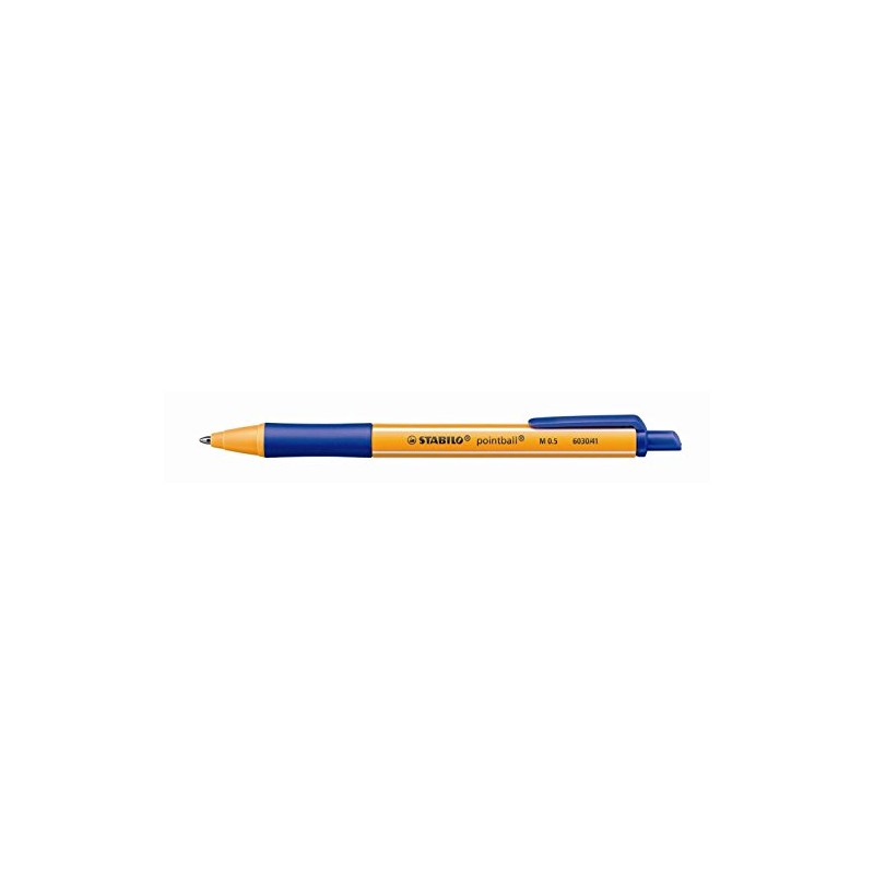 Stabilo Pointball Retractable Ballpoint Pen Line 0.5 Mm Blue Pack