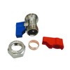 Aretro Chrome 15mm x 3/4" Straight Washing Machine, Dishwasher Connector,