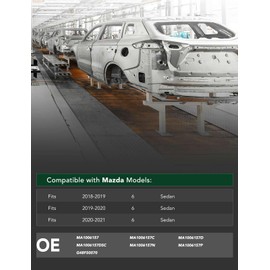 YHTAUTO Front Bumper Reinforcement Impact Bar Steel Compatible with Mazda 6 2018-2021 Sedan, Bumper Face Bar Reinforcement Beam