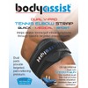 Bodyassist Dual V-Pad Tennis Elbow Strap, Black Large