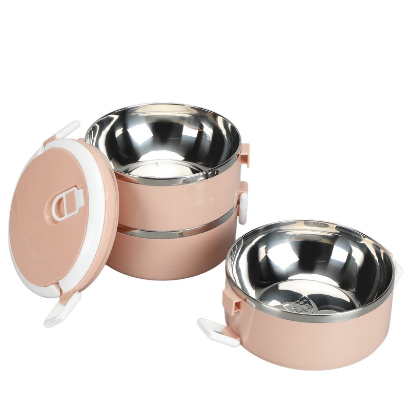 Portable 304 Stainless Steel Bento Lunch Box Thermal Cylinder Lunch