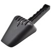 2 Pack Drainage Plastic Utility Ice Scoop 10 ounces Black,
