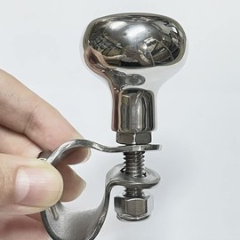 Boat Steering Wheel Control Knob Universal AISI 316 Stainless Steel Fits Steering Wheels Diameter 1.38" Medium 1.5" Small 1 1/2" Small 1 1/2"