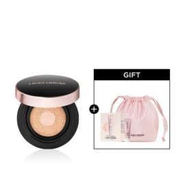 Laura Mercier SSG 단독 플로리스 뤼미에르 톤업 쿠션 세트 (프라이머 디럭스  파우치 증정) SSG Exclusive Flawless Lumiere Tone-Up Cushion Set (Includes Deluxe Pouch as Gift)