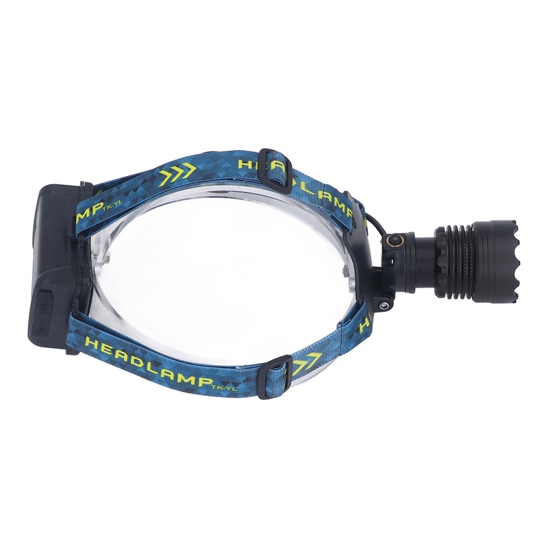 LED Rechargeable Headlight 3000LM 25W High Power Zoomable Headlamp for