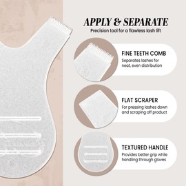 Beauticom Dolly's Lash Eyelash Kit and Accessories (Dolly's Y Brush 10 Pieces)