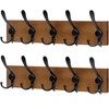 RELBRO Coat Rack Wall Mount, 16.7 Inch Wooden Wall Coat