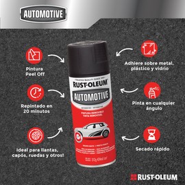 Pintura Removible Peel Coat Negro Brillante, 283g