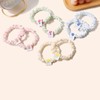 FWCXKK 4PCS Cute and Simple Women's Hairstring Small Flower Headband