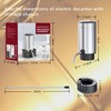 Electric Wine Decanter & Dispenser - Rechargeable Stainless Steel Aerator