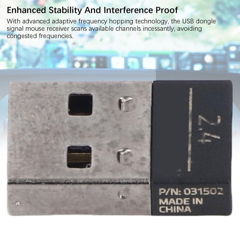 Generic USB Receiver Adapter, Low Latency High Speed 2.4G Wireless