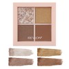 Lebron Dazzle Eyeshadow Quad 010 Golden Sunflower Color Image: Golden