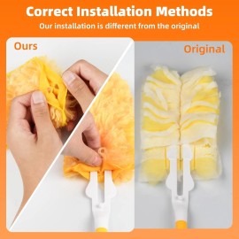 Unbranded 30-Pack 360 Duster Refills with Handle – Unscented Heavy-Duty Disposable Dusters