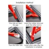 Kodbww Set of 2Convenient Screen Rolling Tool Glazing Shovel Spline