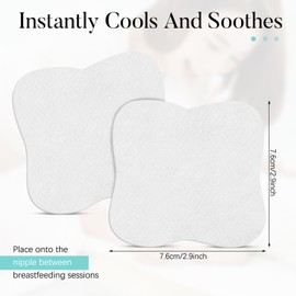40 Pieces Soothing Gel Pads Hydrogel Reusable Nipple Pads Breastfeeding Essentials Nursing Pads Breast Pads Cooling Relief for Moms Sore Nipples from Pumping or Nursing
