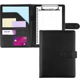 Clipboard A5 with Lid, Clipboard Folder with Writing Pad, Document Compartments, Pen Holder, Magnetic Closure, Conference Folder for Office Supplies