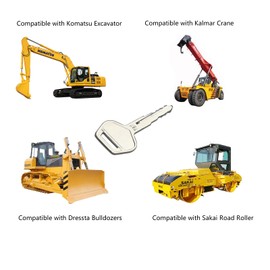 Newyuan Pack of 10 787 Ignition Keys Compatible with Komatsu Excavator Heavy Equipment
