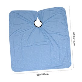 FOMIYES 1 PC Waterproof Hair Cutting Cloth Man Apron Hairdressing Cloth Adult Cape Apron for Haircut Apron Dresser Capes for Adults Face Scrubber Razors for Men Detangler Brush Pongee Blue