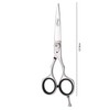 Professional Hairdressing Scissors 5.5" with Dial Spring Screw, Hook, Rubber