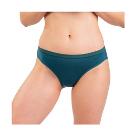 Woolly - Bikini de lana merino para mujer, certificado RWS, suave, transpirable, diseño de Seattle, verde azulado, Large