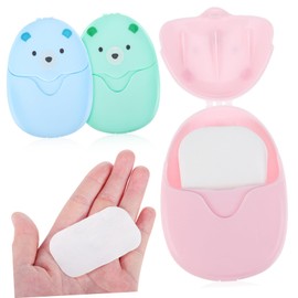 GRIRIW 3pcs Travel Essentials Paper Soap Sheets Soap Strips for Travel Hand Flakes Outdoor Activity Toiletries Compact Lightweight