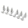 1:18 Gear Ratio Guitar Tuners Knob Enclosed Robust Silver Electric