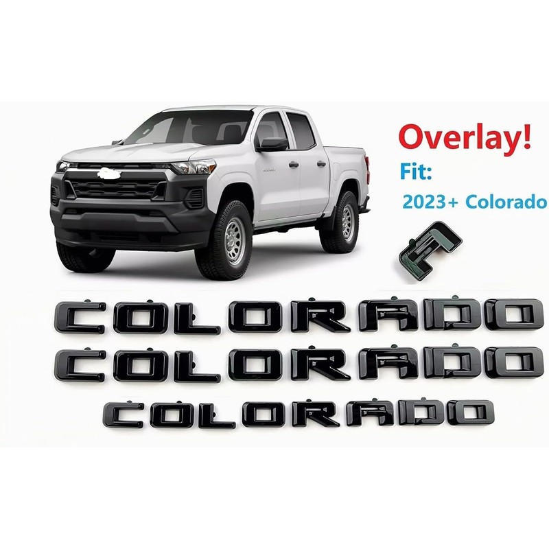 Overlay Emblem 3D Letter Side Door Rear Tailgate Badge Nameplate
