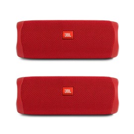 JBL Flip 5 Bundle, Red (Pack of 2)