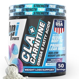 Suplemento en polvo para la pérdida de peso, no estimulante y con CLA + carnitina BPI Sports, 811213026660, Snow Cone, 1, 1