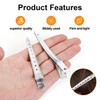 24 Pcs Duck Bill Clips,FUNCYboo 3.5 Inch Styling Hairpins, Silver