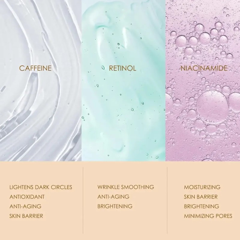 Crema Ojos Hombre Ojeras Inflamación Cafeína Roll-on