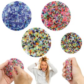 KASURE 4 PCS Picky Pad, fidget toys adults, Round hair plucking fidget toy, adhd fidget toys for Adults & Kids, Sensory skin picking Toys for Relieve stress and anxiety(3Pcs 8 cm+ 1Pcs 6 cm)