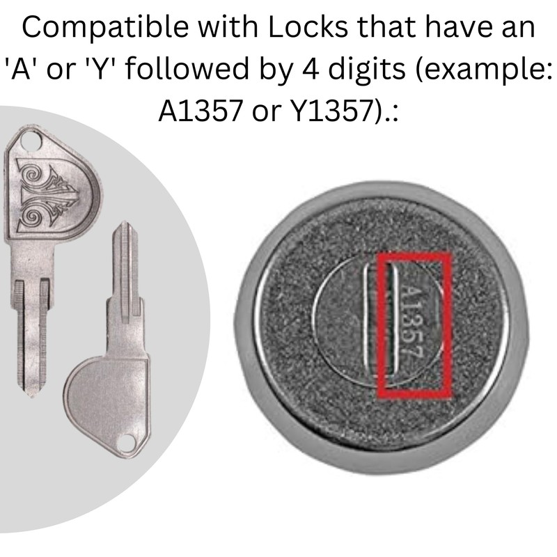Architectural Mailboxes 5143 Replacement Key Blank with Design for High