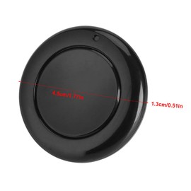 433MHz Wall Mounted Wireless Remote Transmitter, RF EV1527 Remote Control Round Transmitter 1 Button Regulate (Black)