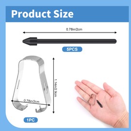 5 PCS S Pen Nibs, Replacement Touch Stylus Tips, Durable Nibs for Galaxy S6/S6lite/S7/S7/S7FE/S8/S8/S8Ultra/S21Ultra/S22Ultra/S23Ultra/Note10//Note20Note20Ultra, Includes Tweezer (Black)