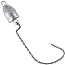 Dr.Fish 20 Pack Texas Jig Head with EWG Hooks, Swinging Bullet Swimbait Jigs Bass Fishing Worm Hooks Bullet Sinker Wide Gap Hook 1/8oz #1