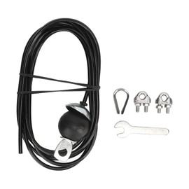 Pulley Cable Steel Wire 5mm Thick 220.5lb Load Bearing Easy Installation Gym Replacement Cable for Exercise Equipment 13.1ft