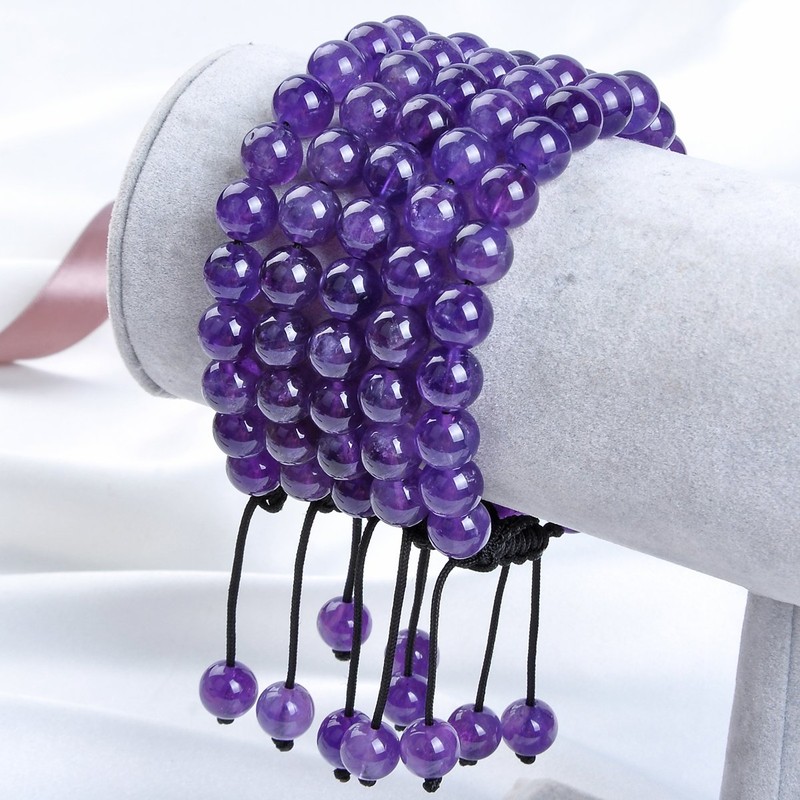 Massive Beads Natural Healing Power Gemstone Crystal Round Beads Unisex