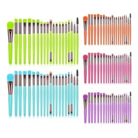 DFS Beauty Kit 20 Pz Brochas Maquillaje Para Rostro Marca Dfg Beauty