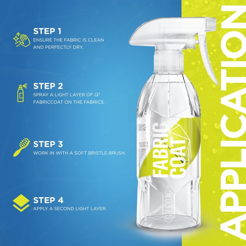 GYEON Q² FabricCoat 120ml Hydrophobic Fabric Protectant