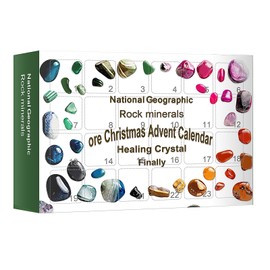 Healing Stones Advent Calendar 24 Grids Improve Creativity Christmas Advent Calendar for Adults Kids