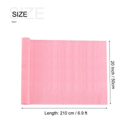 sourcing map Crepe Paper Roll 6.9ft Long 20 Inch Wide for Wedding Ceremony Various Large Festivals Decoration, Bright Pink