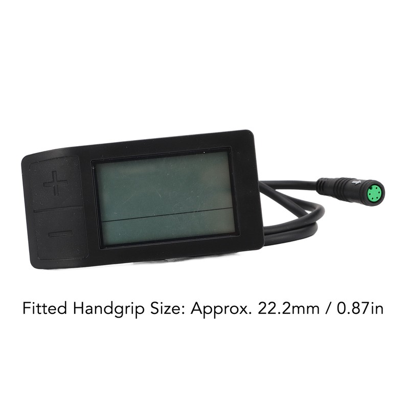 Electric Bike LCD Display Meter Waterproof 5pin Connector Bike Conversion