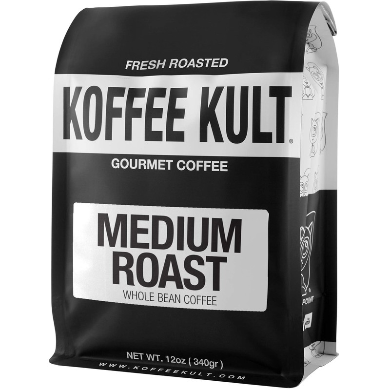 Koffee Kult Medium Roast Coffee Beans - Whole Bean -