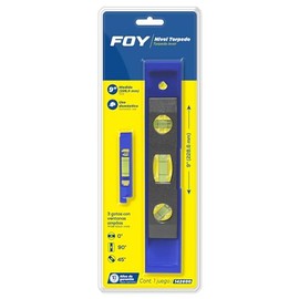 Foy 142600 Juego de nivel torpedo y nivel de hilo, 2 piezas