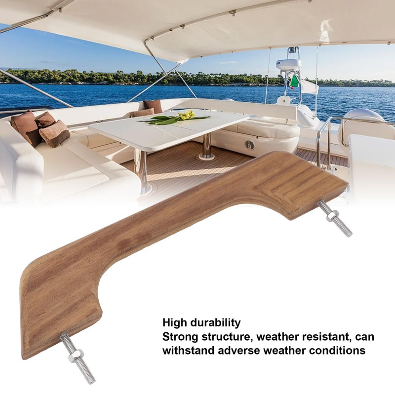 Teak Handrail - Single Loop 12 Inch Boat Grab Handle